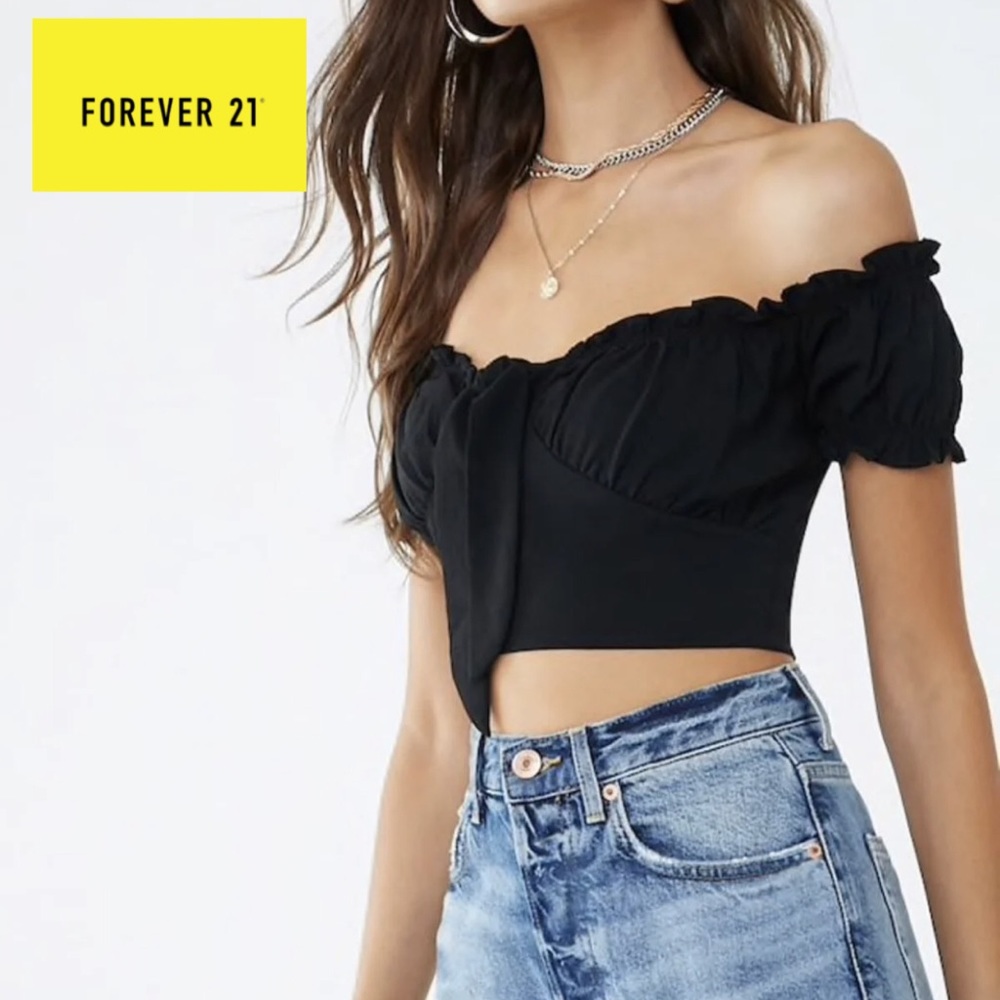 FOREVER21 Off Shoulder Top